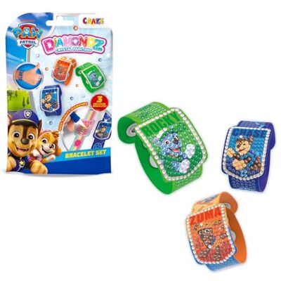 DIAMONDZ CRYSTAL PAINTING Paw Patrol Armband Set – Diamond Painting Starter Set mit 3 Armbändern, diamond painting kit inkl. Stift, Wachs & diamond painting zubehör – diamant malerei für Kinder DIAMONDZ CRYSTAL PAINTING Paw Patrol Armband Set – Diamond Painting Starter Set mit 3 Armbändern, diamond painting kit inkl. Stift, Wachs & diamond painting zubehör – diamant malerei für Kinder