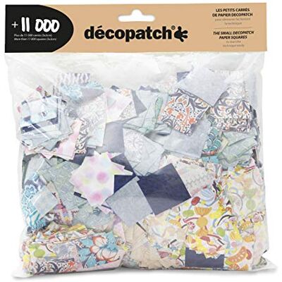 décopatch MP007C Packung mit 11 000 Quadrate Papier, 3x3cm, ideal für DIY und Bastelaktivitäten, Motive sortiert, 1 Pack décopatch MP007C Packung mit 11 000 Quadrate Papier, 3x3cm, ideal für DIY und Bastelaktivitäten, Motive sortiert, 1 Pack