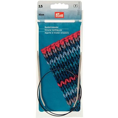 Prym 211246 Rundstricknadeln ALU 50 cm 3,50 mm grau Prym 211246 Rundstricknadeln ALU 50 cm 3,50 mm grau