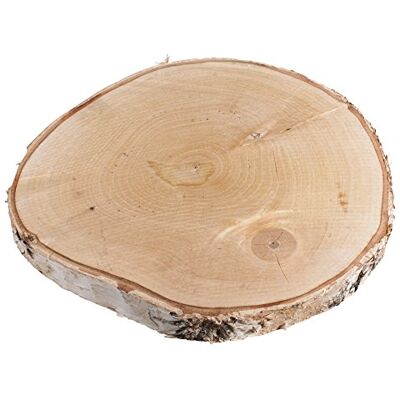 Rayher 55806000 Birkenscheibe, 25-28cm ø, Stärke 2,5cm Rayher 55806000 Birkenscheibe, 25-28cm ø, Stärke 2,5cm