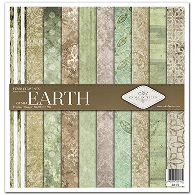 ITD Collection Decoupage Papier Decopatch Papier 310 x 320 mm Scrapbooking Dekorpapier für DIY Alben Bullet Journals (Four elements-Earth, SLS-013) ITD Collection Decoupage Papier Decopatch Papier 310 x 320 mm Scrapbooking Dekorpapier für DIY Alben Bullet Journals (Four elements-Earth, SLS-013)