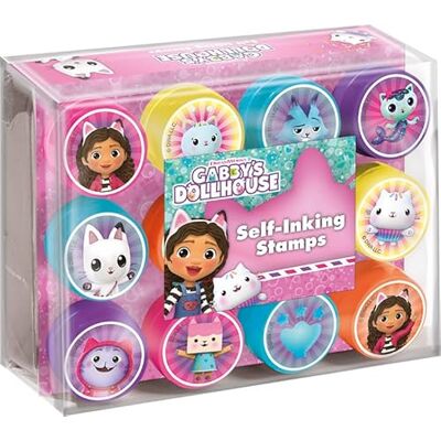 TM ESSENTIALS Gabby’ Dollhouse Stempel Set 12 Selbstfärbe-Stempel Ideal geeignet für kleine Künstler und Fans von Gabby's Dollhouse/Geschenk für Kinder TM ESSENTIALS Gabby’ Dollhouse Stempel Set 12 Selbstfärbe-Stempel Ideal geeignet für kleine Künstler und Fans von Gabby's Dollhouse/Geschenk für Kinder