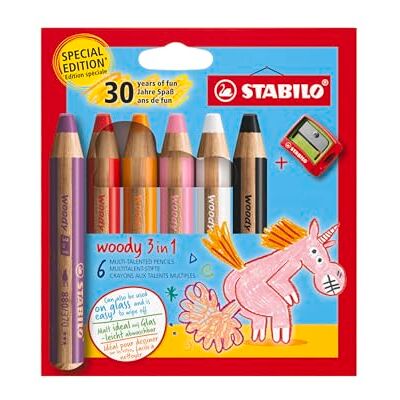 Stabilo Woody 3in1 Einhorn Buntstifte - Künstlerbedarf Stabilo Woody 3in1 Einhorn Buntstifte - Künstlerbedarf