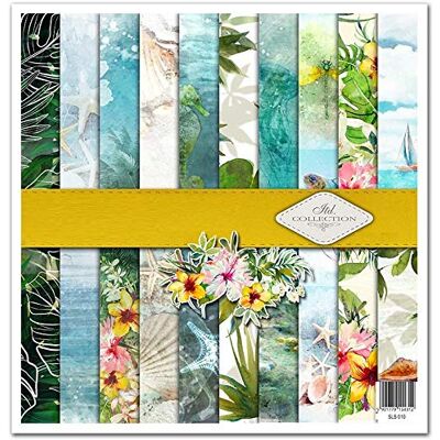 ITD Collection Scrapbook Papier Scrapbooking Set Motivpapier zum Basteln Dekorpapier 12x12 inches 310 x 310 mm 10 Blatt + 1 – Tropical dreams SLS-010 ITD Collection Scrapbook Papier Scrapbooking Set Motivpapier zum Basteln Dekorpapier 12x12 inches 310 x 310 mm 10 Blatt + 1 – Tropical dreams SLS-010