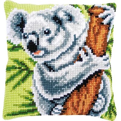 Vervaco Kreuzstich Stickpackungen Kissen Stickerei Set Anfänger Vorgedruckt Koala DIY Set Kreativ Set Für Erwachsene Dekoratives Kissen ca. 40 x 40 cm Bastelset Handwerker Haus Dekoration Vervaco Kreuzstich Stickpackungen Kissen Stickerei Set Anfänger Vorgedruckt Koala DIY Set Kreativ Set Für Erwachsene Dekoratives Kissen ca. 40 x 40 cm Bastelset Handwerker Haus Dekoration