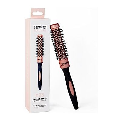 Termix Professionelle Rundbürste Evolution Gold Rose Ø23 Schnelles, gesundes Trocknen ohne extreme Hitze für trockenes und glanzloses Haar Ionen-Technologie Limitierte Edition Intensiver Glanz Termix Professionelle Rundbürste Evolution Gold Rose Ø23 Schnelles, gesundes Trocknen ohne extreme Hitze für trockenes und glanzloses Haar Ionen-Technologie Limitierte Edition Intensiver Glanz