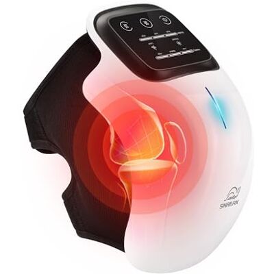 Snailax kabelloses Rotlicht-Kniemassagegerät mit Wärme für Arthritis Schwellungen Steifheit, Knie-Massagege mit 3 Temperaturen 3 Vibrationsmassage-Modi Laser-& Infrarotfunktion LED-Display Starke Akku Snailax kabelloses Rotlicht-Kniemassagegerät mit Wärme für Arthritis Schwellungen Steifheit, Knie-Massagege mit 3 Temperaturen 3 Vibrationsmassage-Modi Laser-& Infrarotfunktion LED-Display Starke Akku