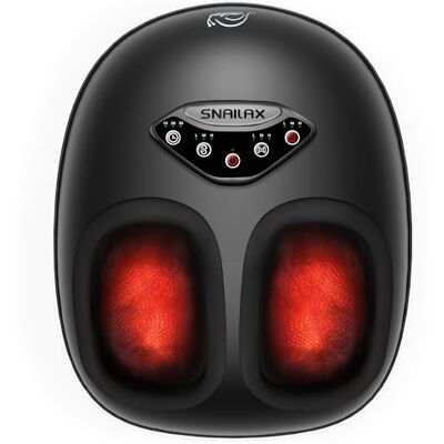 Snailax Fußreflexzonen Massagegerät mit Wärme, Elektrisches Shiatsu Fußmassagegerät mit Knetmassage & Luftkompression, Fußwärmer mit Timer, Wellness Geschenk für Frauen und Männer Snailax Fußreflexzonen Massagegerät mit Wärme, Elektrisches Shiatsu Fußmassagegerät mit Knetmassage & Luftkompression, Fußwärmer mit Timer, Wellness Geschenk für Frauen und Männer