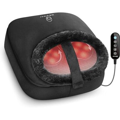 COMFIER Fußmassagegerät mit Wärme, Shiatsu Massagegerät, elektrischer Fußwärmer bei Plantarfasziitis und Neuropathie, 2-in-1 Rücken- und Fußmassage, fußwärmer elektrisch, Geschenke für Frauen COMFIER Fußmassagegerät mit Wärme, Shiatsu Massagegerät, elektrischer Fußwärmer bei Plantarfasziitis und Neuropathie, 2-in-1 Rücken- und Fußmassage, fußwärmer elektrisch, Geschenke für Frauen