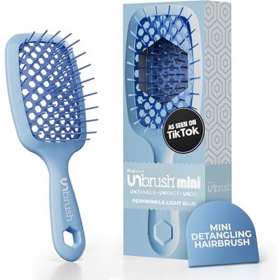 FHI Heat UNbrush Mini-Entwirrbürste für schmerzfreies Bürsten auf allen nassen oder trockenen Haartypen – langlebige Duoflex-Borsten, antistatische Duoflex-Borsten, leichter Griff, belüftete FHI Heat UNbrush Mini-Entwirrbürste für schmerzfreies Bürsten auf allen nassen oder trockenen Haartypen – langlebige Duoflex-Borsten, antistatische Duoflex-Borsten, leichter Griff, belüftete