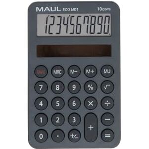 MAUL Taschenrechner ECO MD 1, 10 Stellen, grau MAUL Taschenrechner ECO MD 1, 10 Stellen, grau