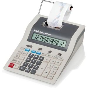 MAUL Tischrechner mit Papierrolle druckender, kaufmännischer Taschenrechner mit 12-stelligem Display 2-Farbiger Druck 2,4 Zeilen/Sek Netz- und Batteriebetrieb MAUL Tischrechner mit Papierrolle druckender, kaufmännischer Taschenrechner mit 12-stelligem Display 2-Farbiger Druck 2,4 Zeilen/Sek Netz- und Batteriebetrieb