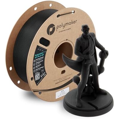 Polymaker HT-PLA-GF Hochtemperatur-PLA-Filament für 3D-Druck, hitzebeständig bis 150 °C, leicht zu glühen, funktioniert mit den meisten FDM-Druckern, 1 kg Spule Polymaker HT-PLA-GF Hochtemperatur-PLA-Filament für 3D-Druck, hitzebeständig bis 150 °C, leicht zu glühen, funktioniert mit den meisten FDM-Druckern, 1 kg Spule