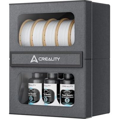 Creality Filament Aufbewahrungsbox für 10 Rollen, 3D Filament Box mit Magnetverschluss, Feuchtigkeits- & Staubschutz, große Kapazität für Filament & Resin Creality Filament Aufbewahrungsbox für 10 Rollen, 3D Filament Box mit Magnetverschluss, Feuchtigkeits- & Staubschutz, große Kapazität für Filament & Resin