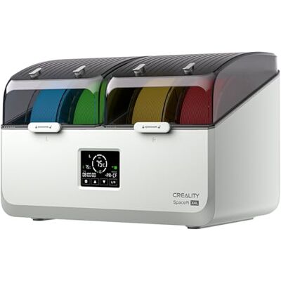 Creality SpacePi X4 Lite Filament Trockner, 4 Spulen Trockenbox, 45–75°C einstellbar, Duale Kammern mit unabhängiger Steuerung, Filament Dry Box für PLA PETG ABS TPU PA 1,75/2,85mm Creality SpacePi X4 Lite Filament Trockner, 4 Spulen Trockenbox, 45–75°C einstellbar, Duale Kammern mit unabhängiger Steuerung, Filament Dry Box für PLA PETG ABS TPU PA 1,75/2,85mm