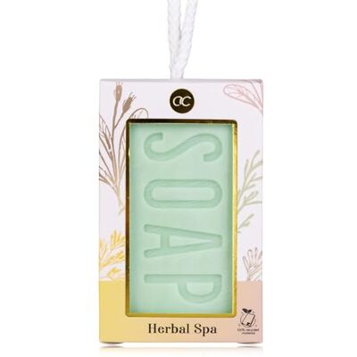 accentra Seife HERBAL SPA mit weißer Kordel, 200 g Handseife Lemon & Thyme in Geschenkbox aus recyceltem Papier, dekoratives Wellness-Geschenkset für Frauen und Männer, Geburtstag, Muttertag, Vatertag accentra Seife HERBAL SPA mit weißer Kordel, 200 g Handseife Lemon & Thyme in Geschenkbox aus recyceltem Papier, dekoratives Wellness-Geschenkset für Frauen und Männer, Geburtstag, Muttertag, Vatertag