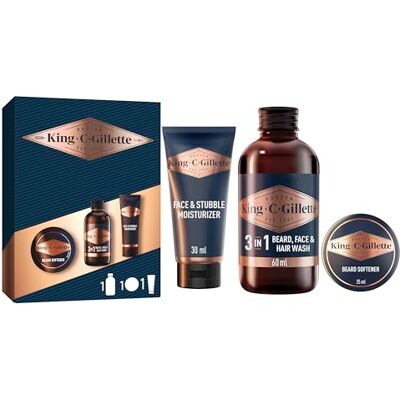 Gillette Mini-Reiseset Probierset Geschenkset Bartpflege-Essentials Gillette Mini-Reiseset Probierset Geschenkset Bartpflege-Essentials