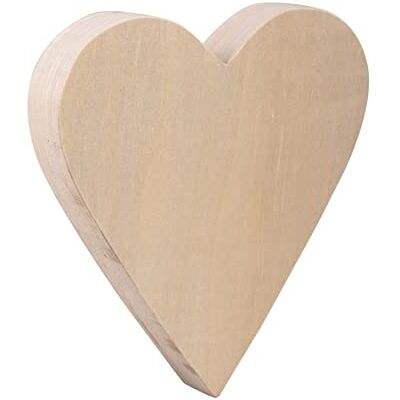 Rayher Holz-Herz zum Bemalen und Dekorieren, naturbelassene Herzform für Brandmalerei, Deko Herz, Holz FSC zertifiziert, 20 x 18,5 x 2,7 cm, 64504505, Natur Rayher Holz-Herz zum Bemalen und Dekorieren, naturbelassene Herzform für Brandmalerei, Deko Herz, Holz FSC zertifiziert, 20 x 18,5 x 2,7 cm, 64504505, Natur