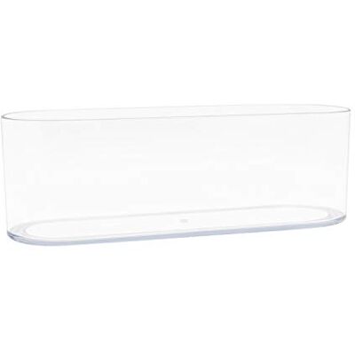 Royal Imports Blumenvase, Acryl, oval, dekorativer Mittelpunkt für Zuhause oder Hochzeit, Nicht zerbrechlicher Kunststoff, 10,2 x 30,5 cm, kurz, abgerundet, transparent Royal Imports Blumenvase, Acryl, oval, dekorativer Mittelpunkt für Zuhause oder Hochzeit, Nicht zerbrechlicher Kunststoff, 10,2 x 30,5 cm, kurz, abgerundet, transparent