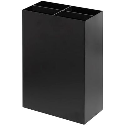 YAMAZAKI SMART Breiter Schirmständer aus Stahl bis zu 8 Schirme, mit Abtropfschale, schmal 12 x 23,5 x 36 cm, Japanisches Design, schwarz YAMAZAKI SMART Breiter Schirmständer aus Stahl bis zu 8 Schirme, mit Abtropfschale, schmal 12 x 23,5 x 36 cm, Japanisches Design, schwarz