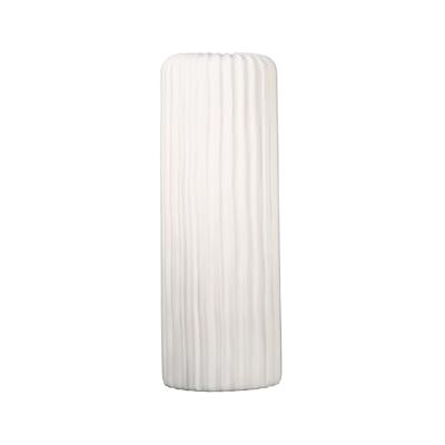 Casablanca modernes Design Casablanca Vase Fjord aus Keramik weiß matt mit Rillenstruktur H. 58 cm Casablanca modernes Design Casablanca Vase Fjord aus Keramik weiß matt mit Rillenstruktur H. 58 cm