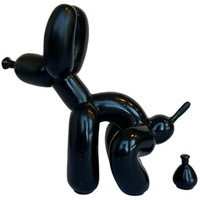 Pozbee Pooping Dog Skulptur Schwarz, lustiges Geschenk für Tierliebhaber, Muttertag, ästhetische dekorative Ballon-Hundestatue, Kleintierfigur für Tisch, Bücherregal, Heimdekoration (Schwarz) Pozbee Pooping Dog Skulptur Schwarz, lustiges Geschenk für Tierliebhaber, Muttertag, ästhetische dekorative Ballon-Hundestatue, Kleintierfigur für Tisch, Bücherregal, Heimdekoration (Schwarz)