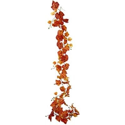 Flair Flower Girlande AST Weinrebe Dekorieren Hotel Basteln Hängende Rebe Blätter Weinblätter Kunstblumen Hochzeit Party Garten Dekorationen Wanddekoration,194429GOR,Gelb/Orange,180x16x8cm Flair Flower Girlande AST Weinrebe Dekorieren Hotel Basteln Hängende Rebe Blätter Weinblätter Kunstblumen Hochzeit Party Garten Dekorationen Wanddekoration,194429GOR,Gelb/Orange,180x16x8cm