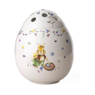 Villeroy & Boch Spring Fantasy Ei Vase Bunt, Ostervase für Blumen Perforiert, Osterdeko, Ostern Dekoration, Hase Emma, Deko, Geschenk, Premium Porzellan Villeroy & Boch Spring Fantasy Ei Vase Bunt, Ostervase für Blumen Perforiert, Osterdeko, Ostern Dekoration, Hase Emma, Deko, Geschenk, Premium Porzellan