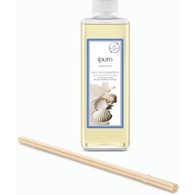 Ipuro Essentials Nachfüller SUNNY BEACHTIME Raumduft 500 ml Refill Raumerfrischer mit Grapefruit, Zitrone & weißem Moschus Duft Aroma Diffuser Lufterfrischer für die Wohnung Nachfüllflasche Ipuro Essentials Nachfüller SUNNY BEACHTIME Raumduft 500 ml Refill Raumerfrischer mit Grapefruit, Zitrone & weißem Moschus Duft Aroma Diffuser Lufterfrischer für die Wohnung Nachfüllflasche