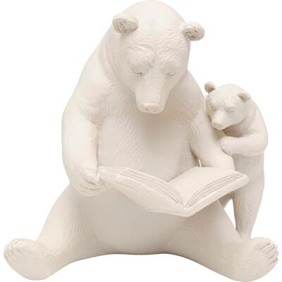 Kare Design Deko Figur Reading Bears, Greige, Deko Objekt, Wohnaccessoires, Bären, Tiermotiv, Handgearbeitet, 18x20x16 cm (H/B/T) Kare Design Deko Figur Reading Bears, Greige, Deko Objekt, Wohnaccessoires, Bären, Tiermotiv, Handgearbeitet, 18x20x16 cm (H/B/T)