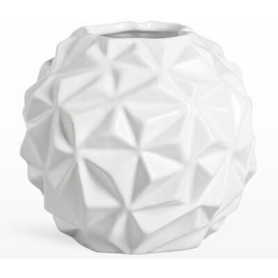 Torre & Tagus Crumple Ball Vase, klein, Weiß Torre & Tagus Crumple Ball Vase, klein, Weiß