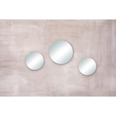 Rayher Spiegelplatten Set, Kanten geschliffen, Set 3 runde Spiegel,1 x 20 cm ø + 2 x 15 cm ø, Spiegelteller zum Gestalten und Dekorieren, 46673000 Rayher Spiegelplatten Set, Kanten geschliffen, Set 3 runde Spiegel,1 x 20 cm ø + 2 x 15 cm ø, Spiegelteller zum Gestalten und Dekorieren, 46673000