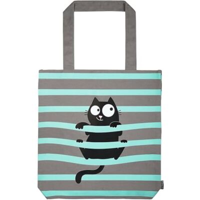 moses . Ed, the Cat Shopper Hangover, Stofftasche aus 100% Baumwolle, witziges Katzen-Deisgn, Stofftasche für Einkäufe, Büro oder Uni, Maße: 39 x 42 cm moses . Ed, the Cat Shopper Hangover, Stofftasche aus 100% Baumwolle, witziges Katzen-Deisgn, Stofftasche für Einkäufe, Büro oder Uni, Maße: 39 x 42 cm
