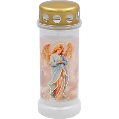 bolsius Grablicht Weiß mit Motiv 12 Stück Angel Länge Brenndauer 70 Stunden Trauerkerze & Gedenkstätte Kerzen Sauberes Abbrennen Ohne Palmöl bolsius Grablicht Weiß mit Motiv 12 Stück Angel Länge Brenndauer 70 Stunden Trauerkerze & Gedenkstätte Kerzen Sauberes Abbrennen Ohne Palmöl