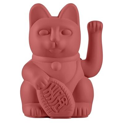 DONKEY Winkekatze Berry Red Lucky Cat, Maneki Neko Symbol für Liebe & Glück Modernes Deko-Highlight DONKEY Winkekatze Berry Red Lucky Cat, Maneki Neko Symbol für Liebe & Glück Modernes Deko-Highlight