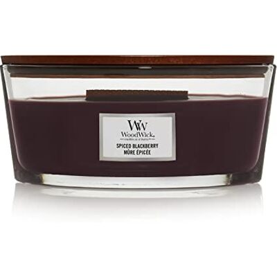 WoodWick Ellipse Duftkerze Spiced Blackberry mit knisterndem Docht Brenndauer: bis zu 50 Stunden WoodWick Ellipse Duftkerze Spiced Blackberry mit knisterndem Docht Brenndauer: bis zu 50 Stunden