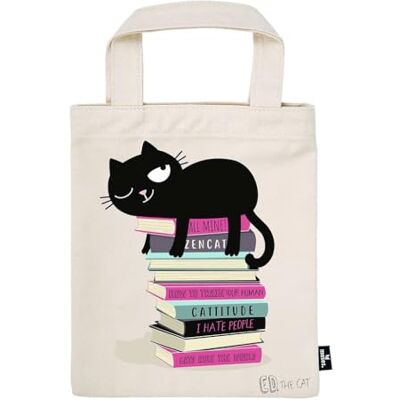 moses . Ed, the Cat Büchertasche – Stofftasche für Bücher, Geschenkverpackung aus 100% Baumwolle, wiederverwendbar, umweltfreundliche Buchhülle mit coolem Ed, the Cat Design moses . Ed, the Cat Büchertasche – Stofftasche für Bücher, Geschenkverpackung aus 100% Baumwolle, wiederverwendbar, umweltfreundliche Buchhülle mit coolem Ed, the Cat Design