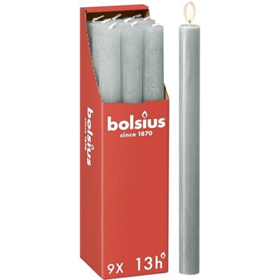 bolsius Rustik Stabkerzen Jadegrün 9 Stück 27 x 2.3 cm Länge Brenndauer 13 Stunden Unparfümierte Enthält Natürliches Pflanzenwachs Ohne Palmöl bolsius Rustik Stabkerzen Jadegrün 9 Stück 27 x 2.3 cm Länge Brenndauer 13 Stunden Unparfümierte Enthält Natürliches Pflanzenwachs Ohne Palmöl
