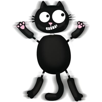 moses . Ed The Cat Wackelmagnet, Kühlschrankmagnet mit Katzenmotiv, wackelt bei Bewegung, Magnetfigur für Kühlschrank, Whiteboard & Co, Schwarz moses . Ed The Cat Wackelmagnet, Kühlschrankmagnet mit Katzenmotiv, wackelt bei Bewegung, Magnetfigur für Kühlschrank, Whiteboard & Co, Schwarz