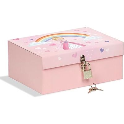 Mareli Box mit Schloss 18,5 x 14 x 7,5 cm, ideal zum Aufbewahren von Geheimnissen, Schmuck und Figuren Mareli Box mit Schloss 18,5 x 14 x 7,5 cm, ideal zum Aufbewahren von Geheimnissen, Schmuck und Figuren