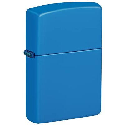 Zippo Sky Blue Matte Classic Pocket Lighter Zippo Sky Blue Matte Classic Pocket Lighter