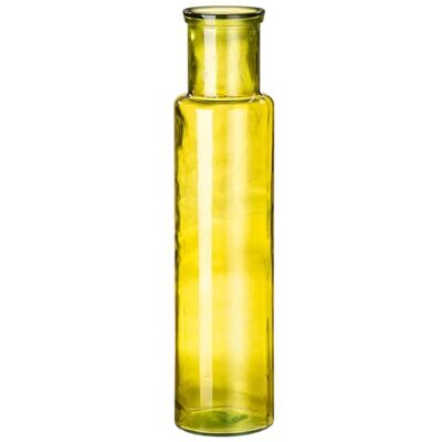 GILDE Vase Noa Glas gelb Höhe 75 cm Durchmesser 18 cm Dekoration Wohnaccessoire Geschenkidee Blumenvase GILDE Vase Noa Glas gelb Höhe 75 cm Durchmesser 18 cm Dekoration Wohnaccessoire Geschenkidee Blumenvase