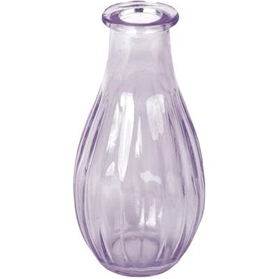 Talking Tables Fliederfarbene Glas-Budvase für Blumen, stilvolle Einzelstiel-Vase für Hochzeits-Tischdeko, Fensterbank, Gartenpartys, Sommeressen, Kamindekor & Geschenke, 14 cm Talking Tables Fliederfarbene Glas-Budvase für Blumen, stilvolle Einzelstiel-Vase für Hochzeits-Tischdeko, Fensterbank, Gartenpartys, Sommeressen, Kamindekor & Geschenke, 14 cm