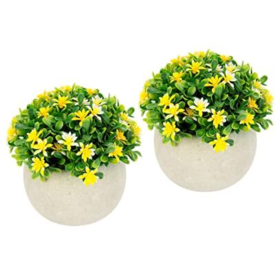 Flair Flower Mini Blütenbusch im Topf Künstlich Wachsblume Busch Tischdeko Mittelstück Hochzeitsdeko Kunstblumen Plastikblumen Floristik Zimmerpflanze Kunstpflanze Blumen Unechte Deko Pflanze Buchs Blumenschmuck Flair Flower Mini Blütenbusch im Topf Künstlich Wachsblume Busch Tischdeko Mittelstück Hochzeitsdeko Kunstblumen Plastikblumen Floristik Zimmerpflanze Kunstpflanze Blumen Unechte Deko Pflanze Buchs Blumenschmuck