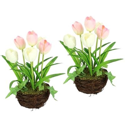 Flair Flower Gesteck Tulpe 2er Set 20cm Kunstblume Deko Blumen Frühjahrsdeko Mittelstück Künstliche Pflanze Frühjahr Ostern Osterdeko Floristik Arrangement Blüten Hochzeit Seidenblume Tischdeko Zimmerpflanze Flair Flower Gesteck Tulpe 2er Set 20cm Kunstblume Deko Blumen Frühjahrsdeko Mittelstück Künstliche Pflanze Frühjahr Ostern Osterdeko Floristik Arrangement Blüten Hochzeit Seidenblume Tischdeko Zimmerpflanze