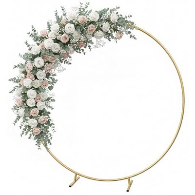 Relaxdays Luftballon Bogen, rund, Metall, Hochzeit, Geburtstag, Verlobung, Ø 195 cm, Blumen, Ballons, Traubogen, Gold Relaxdays Luftballon Bogen, rund, Metall, Hochzeit, Geburtstag, Verlobung, Ø 195 cm, Blumen, Ballons, Traubogen, Gold