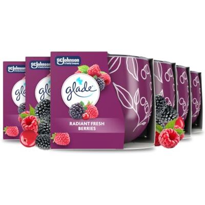 Glade Duftkerze mit Dekorfolie Radiant Fresh Berries Glade Duftkerze mit Dekorfolie Radiant Fresh Berries