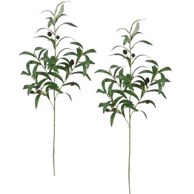 Flair Flower Künstlicher Olivenzweig mit schwarzen Oliven 77cm 2er Set groß wie echt mediterrane Zweige Dekozweig Hochzeitsdeko Olivenblätter Olivenstrauch Deko für Kränze Girlande Gestecke Realistisch Flair Flower Künstlicher Olivenzweig mit schwarzen Oliven 77cm 2er Set groß wie echt mediterrane Zweige Dekozweig Hochzeitsdeko Olivenblätter Olivenstrauch Deko für Kränze Girlande Gestecke Realistisch