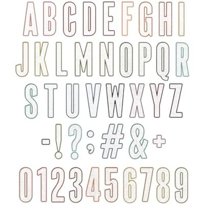 Sizzix Thinlits Buchstaben-Schneidematte - Bastelzubehör Sizzix Thinlits Buchstaben-Schneidematte - Bastelzubehör