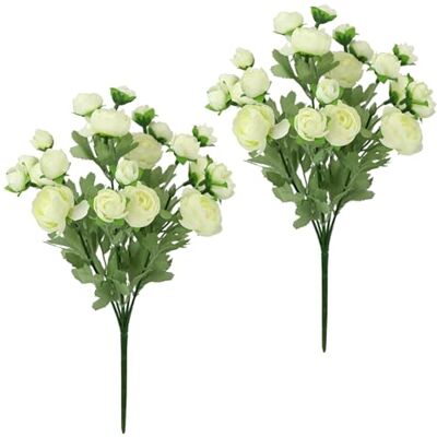 Flair Flower Künstliches Bouquet aus Ranunkeln Strauß Kunstblumenstrauß Seidenblumen Blumenbouquet Blumenstrauß Blumenarrangements Blumenbusch Ranunkeln Kunstblumen Blumensträuße Unechte Blumen Hochzeit, 2er Set Flair Flower Künstliches Bouquet aus Ranunkeln Strauß Kunstblumenstrauß Seidenblumen Blumenbouquet Blumenstrauß Blumenarrangements Blumenbusch Ranunkeln Kunstblumen Blumensträuße Unechte Blumen Hochzeit, 2er Set